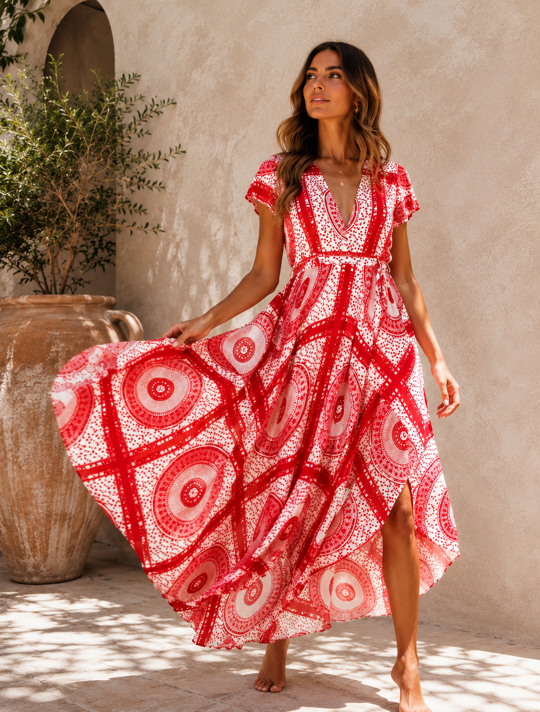 Boho Romance – Maxiklänning i rayon