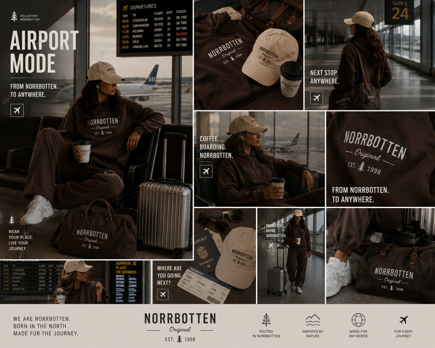 Hoodie – Norrbotten Original | Chokladbrun