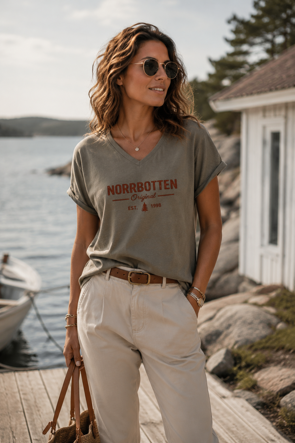 T-shirt Norrbotten original  Khaki