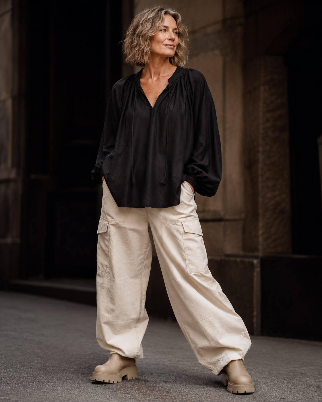 Fia blus – svart