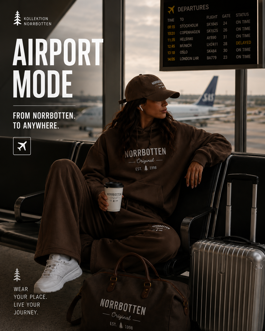 Hoodie – Norrbotten Original | Chokladbrun