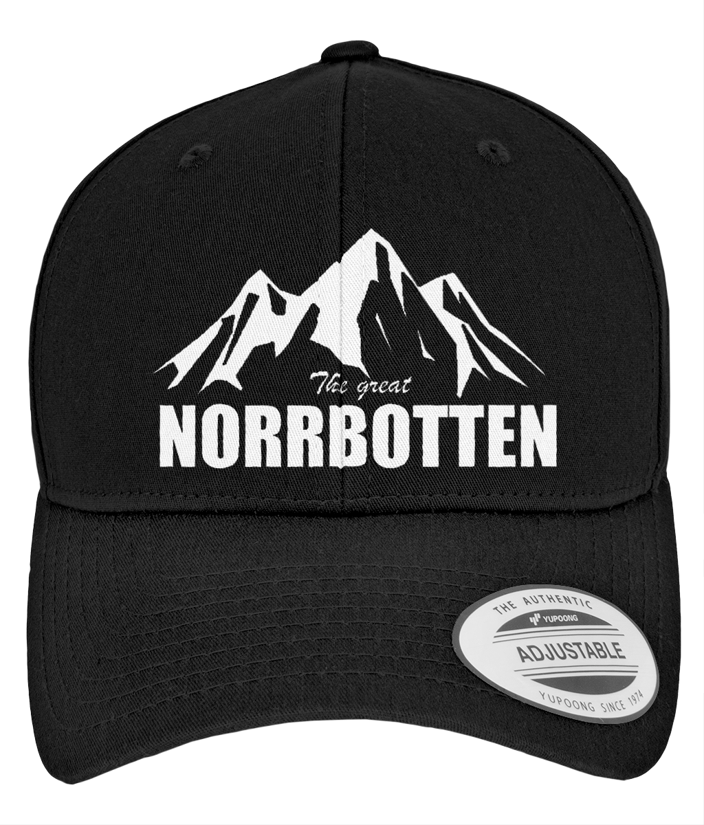 Norrbotten Snapback  svart  – Curved Classic