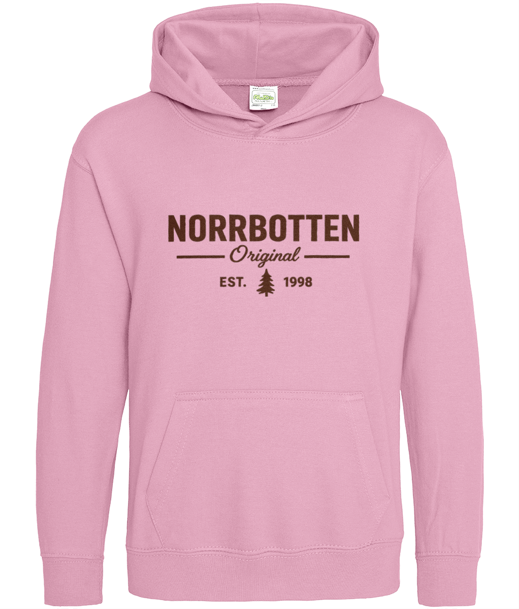 Norrbotten Kids Hoodie – ljusrosa