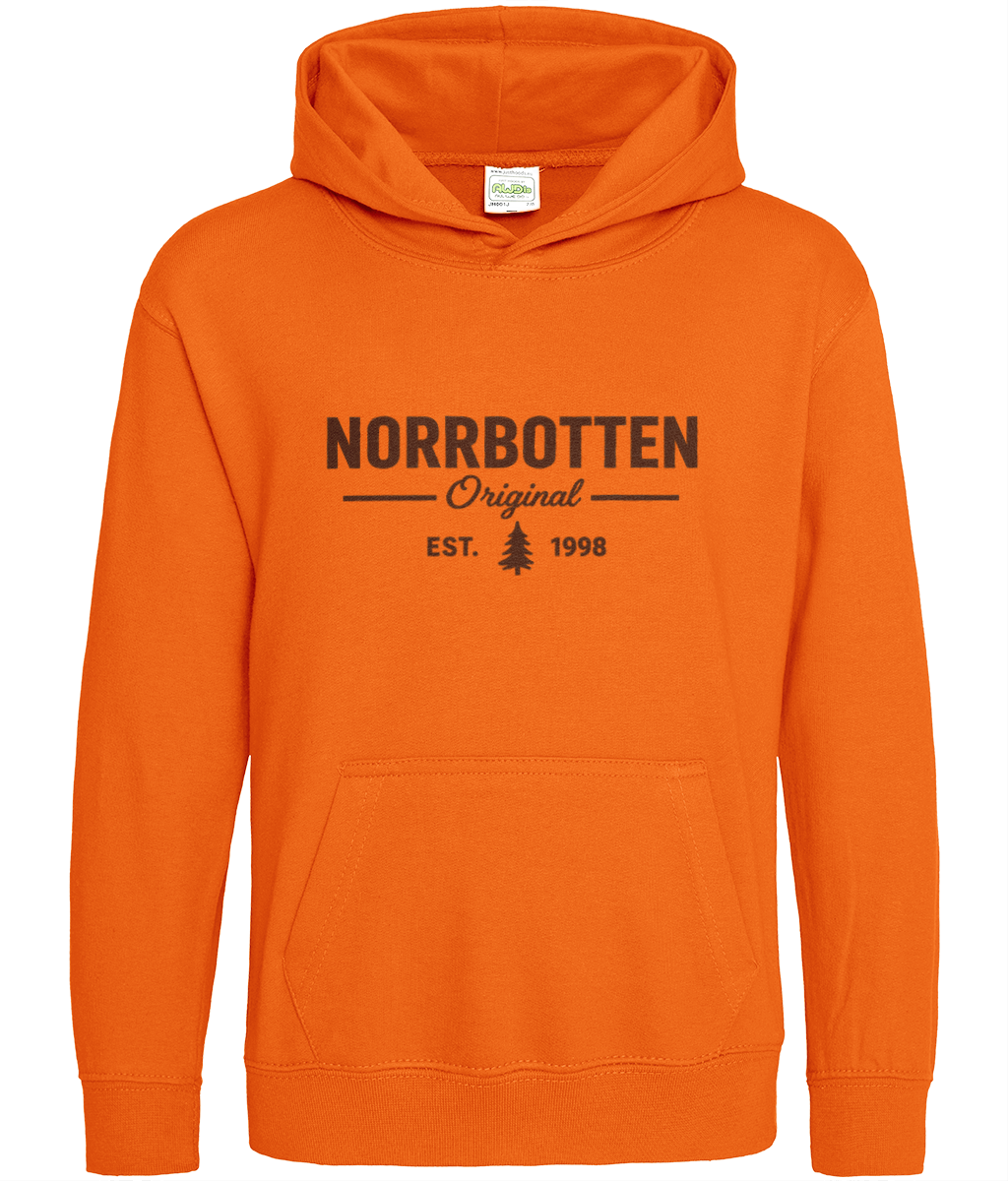 Norrbotten Kids Hoodie – Orange