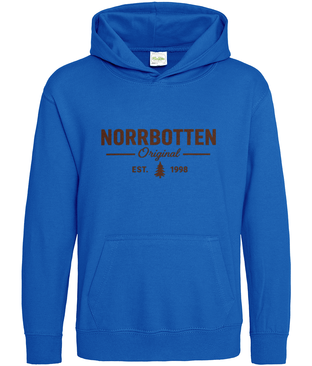 Norrbotten Kids Hoodie – safir blå