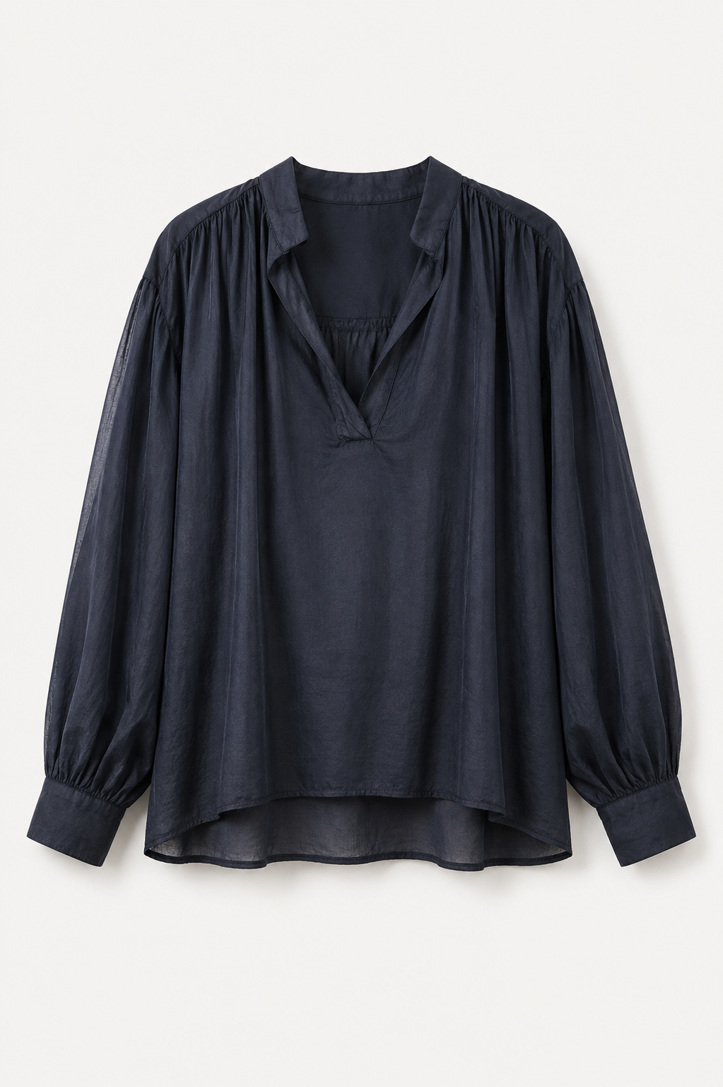 Luna Cotton Blouse –  svart