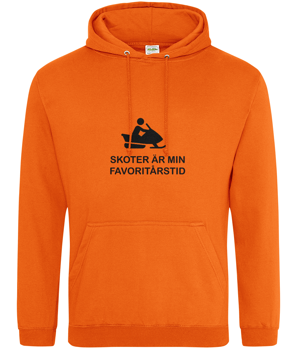 Skoter är min favoritårstid – Hoodie  orange