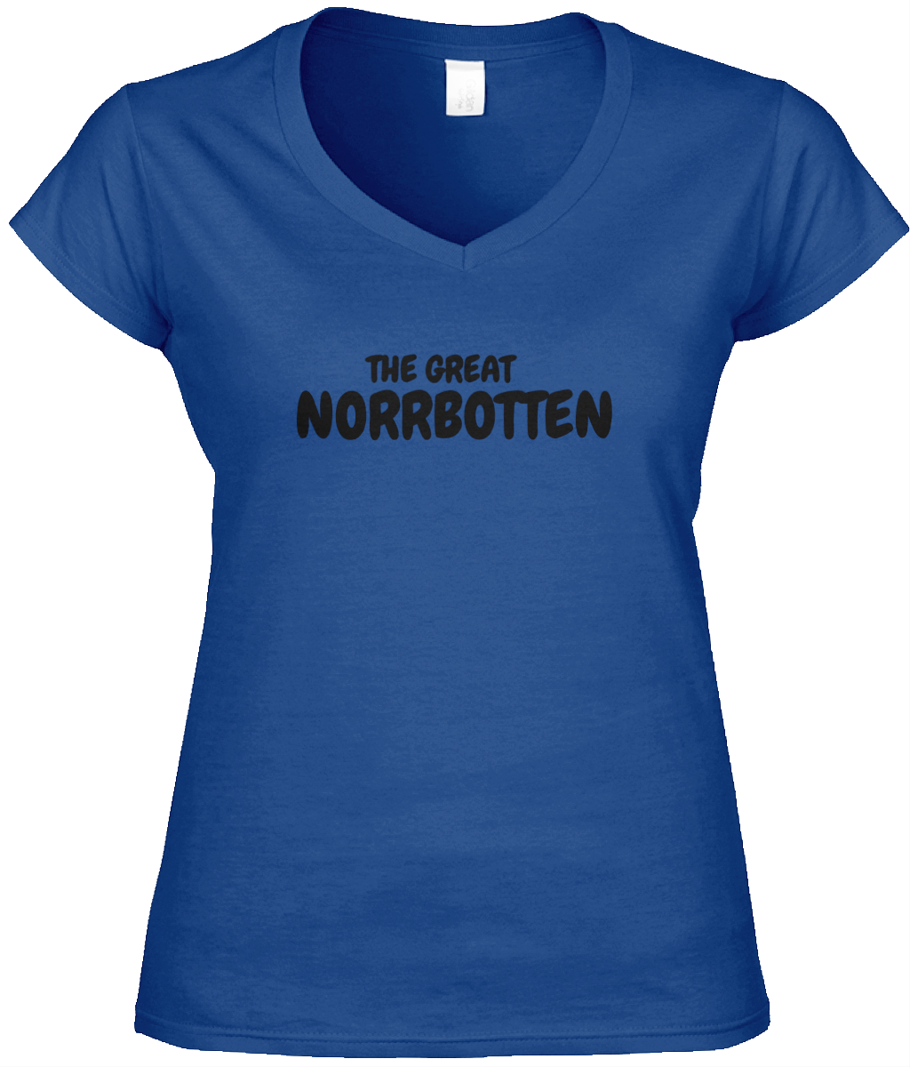 The Great Norrbotten – Blå V-ringad T-shirt