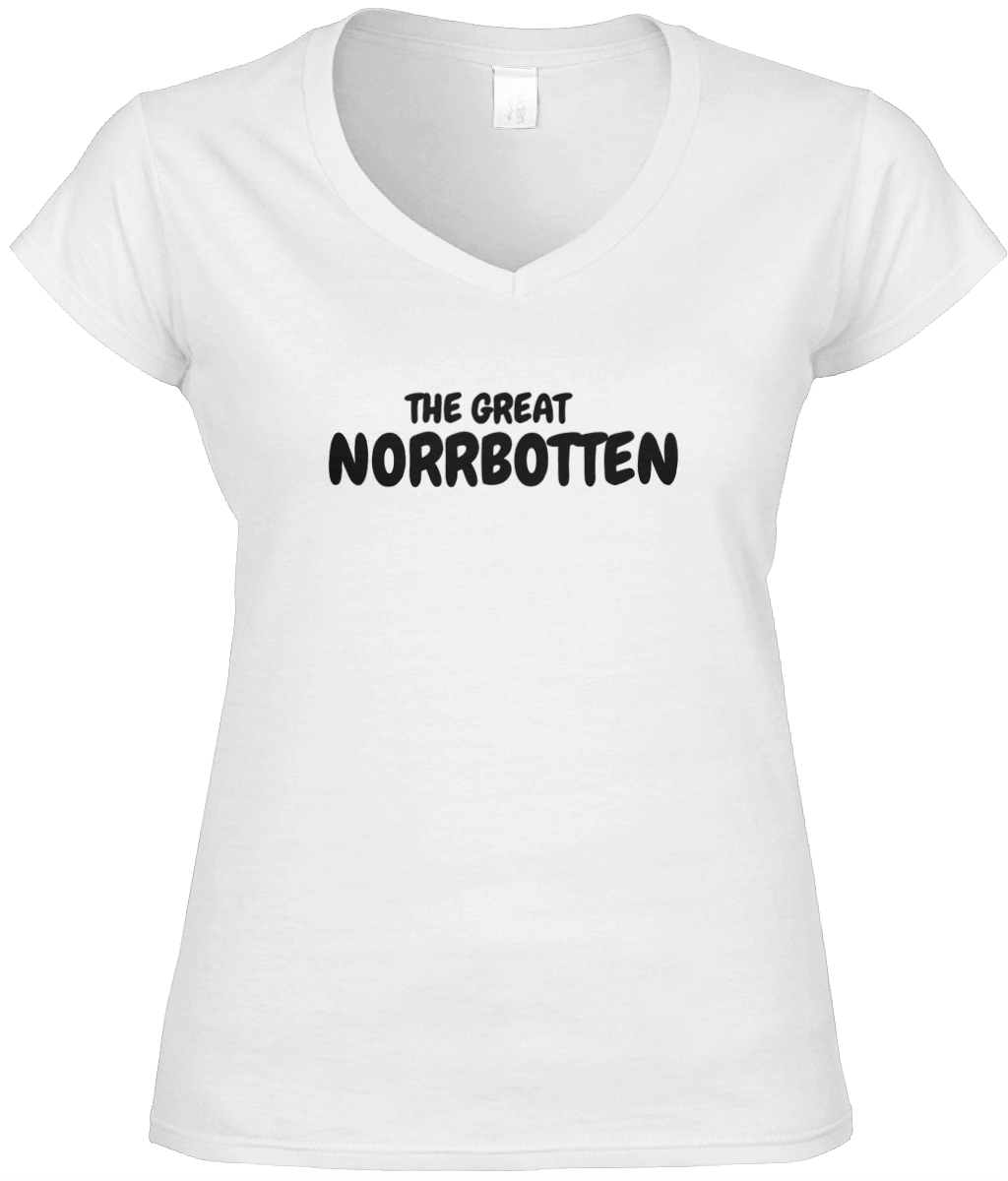 The Great Norrbotten Vit  – V-ringad T-shirt