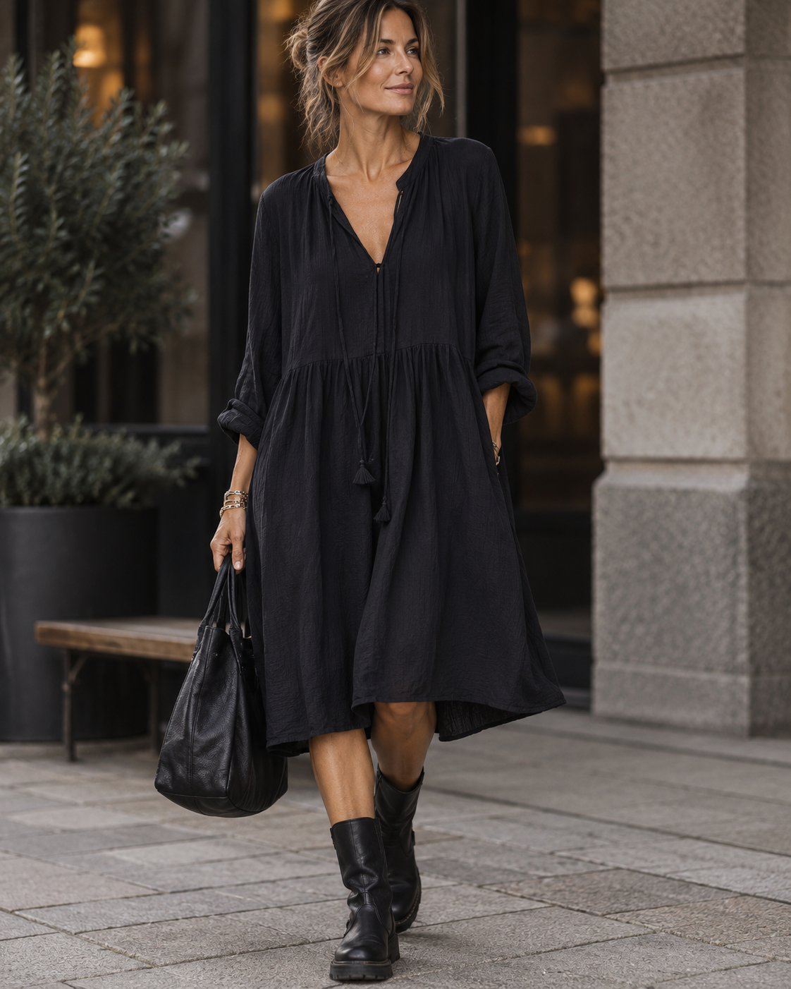 Tyra klänning – svart
