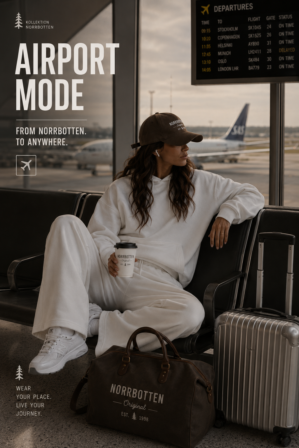 Hoodie – Norrbotten Original | Vit