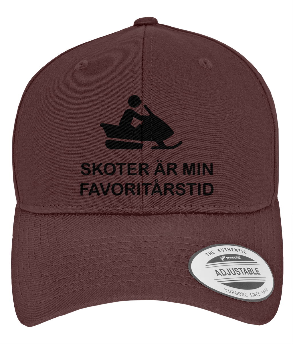 Curved Classic Snapback – Skoter är min favoritårstid - Marron