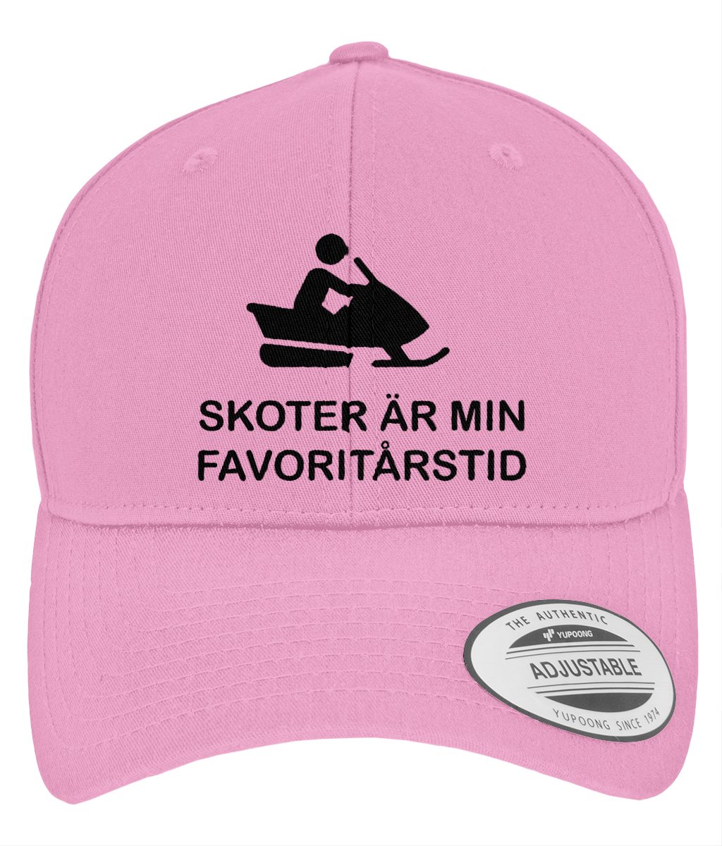 Curved Classic Snapback – Skoter är min favoritårstid - Rosa