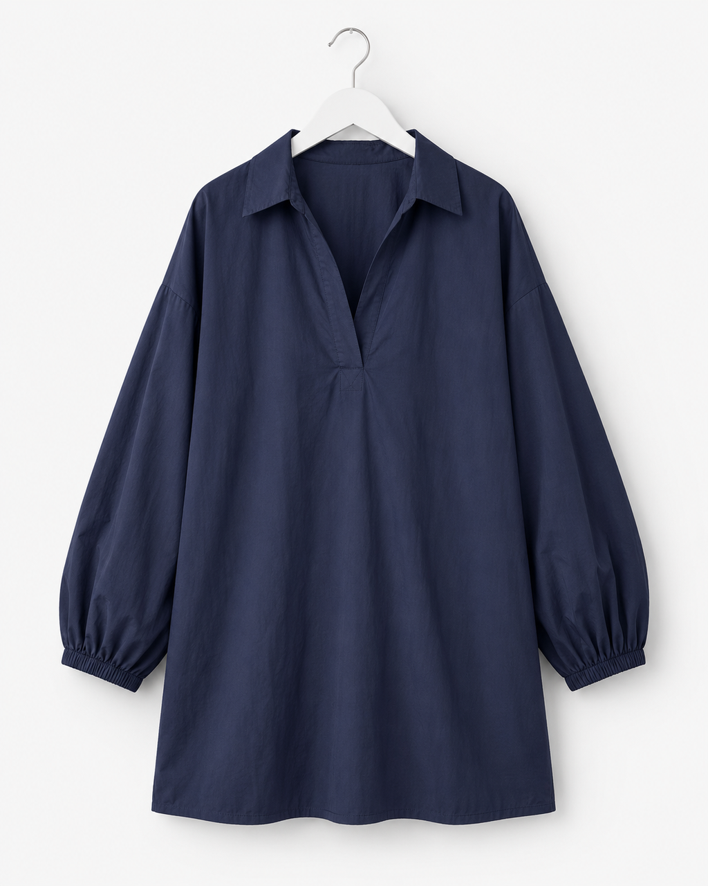 Skjortklänning / tunika i 100% bomull – Navy