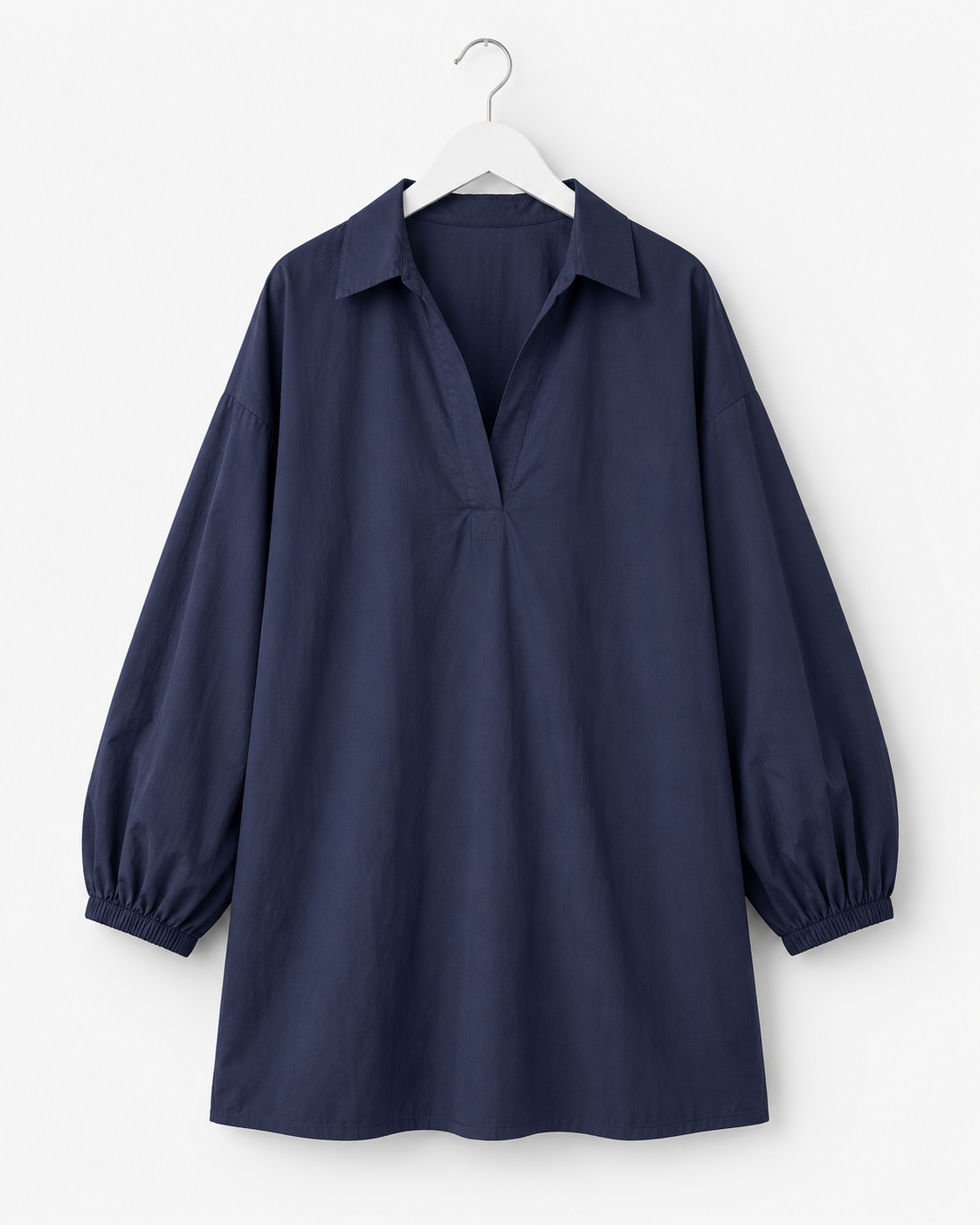 Skjortklänning / tunika i 100% bomull – Navy
