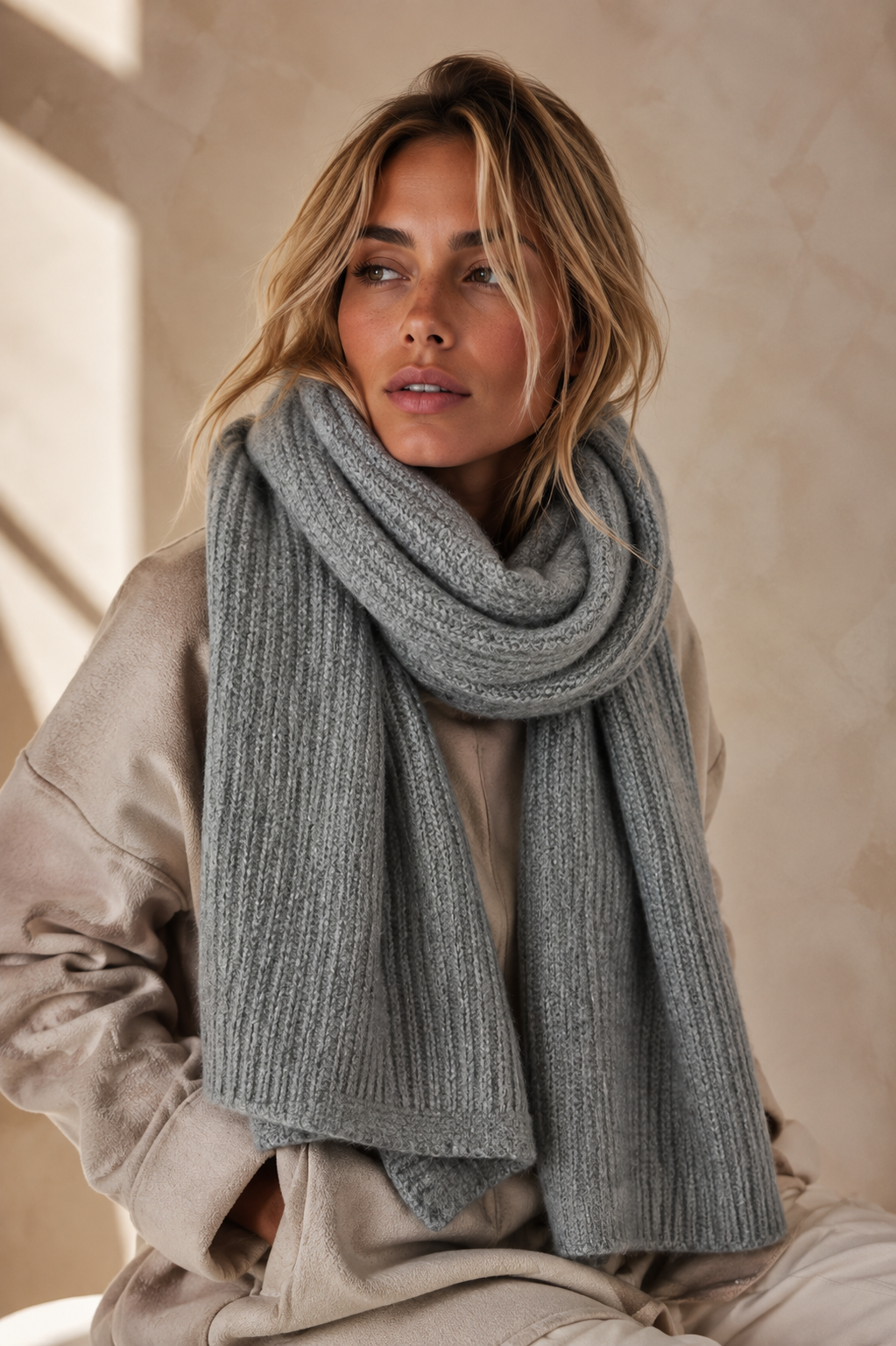 Nicole Scarf , grå