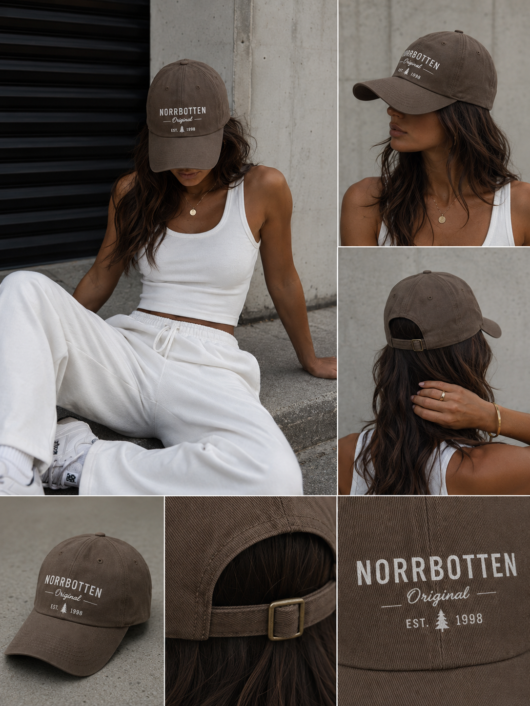 Norrbotten Original chokladbrun – Curved Classic Snapback