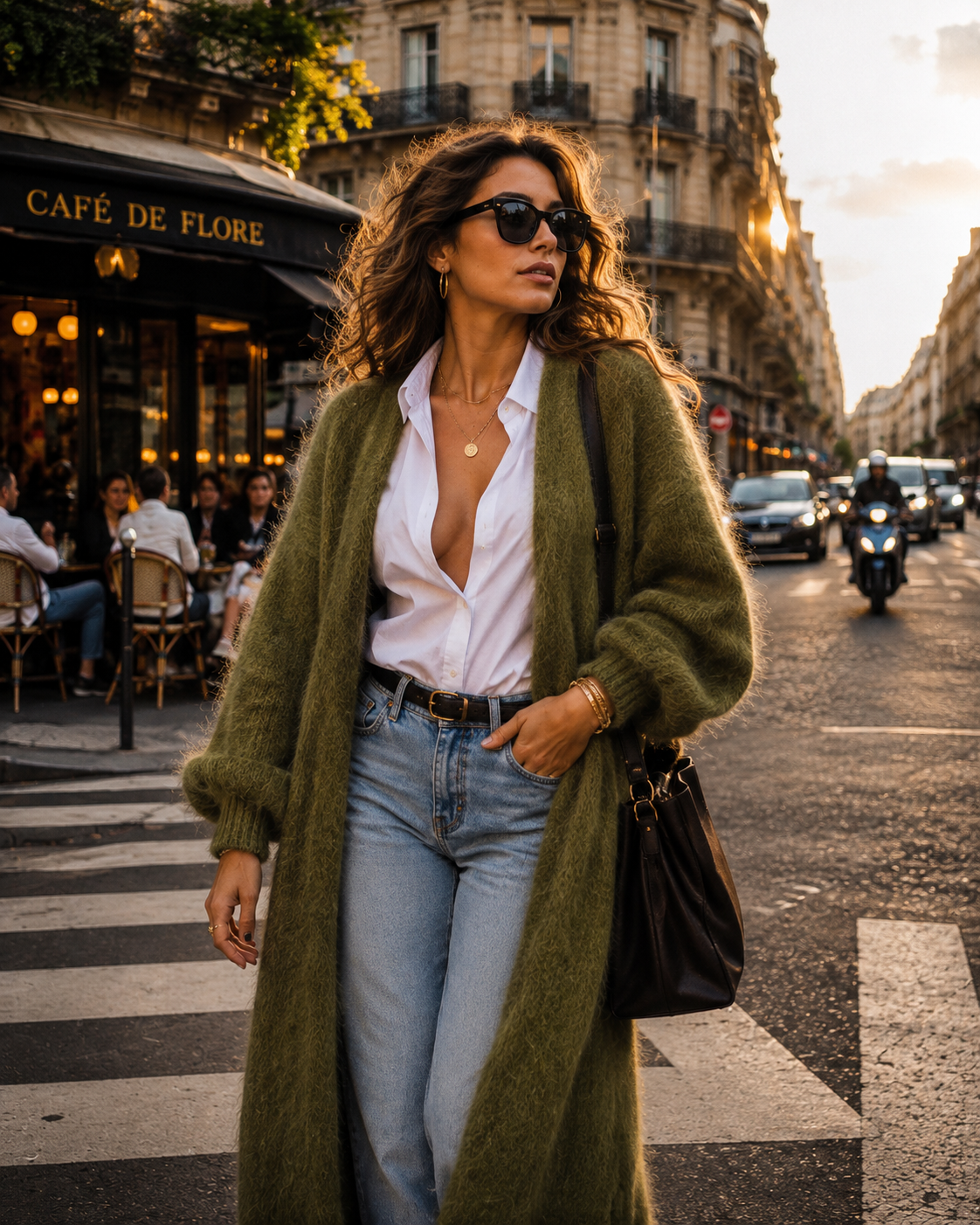 Charlotte Mohairkofta –Olive