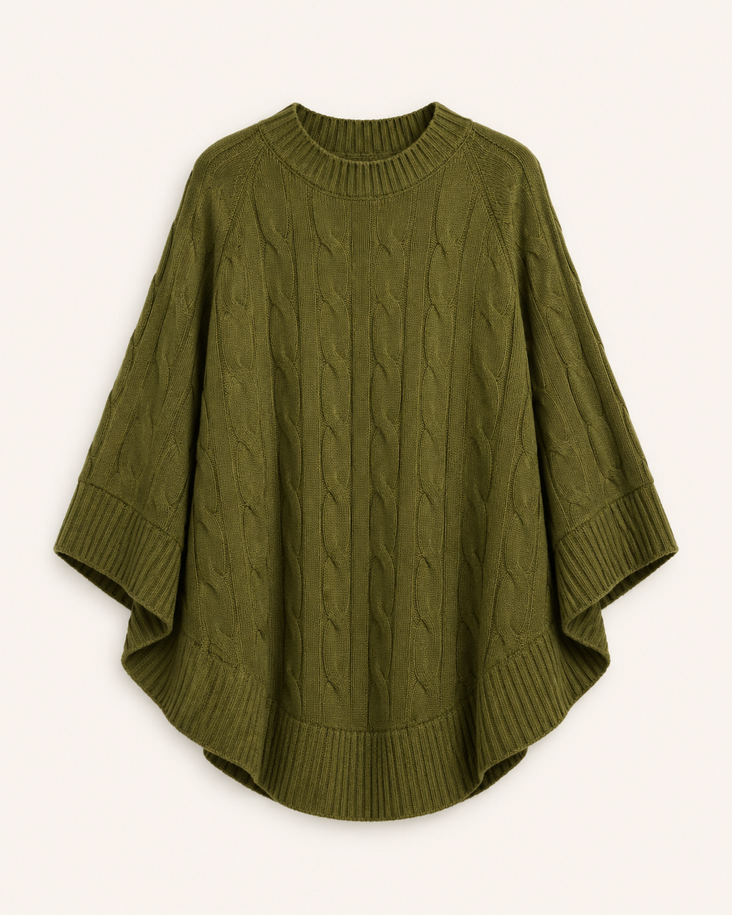 Poncho tröja Eliza – Green