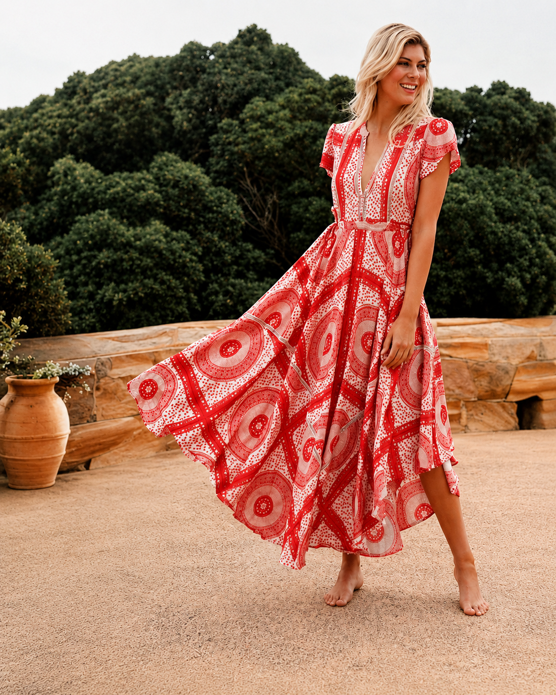 Boho Romance – Maxiklänning i rayon