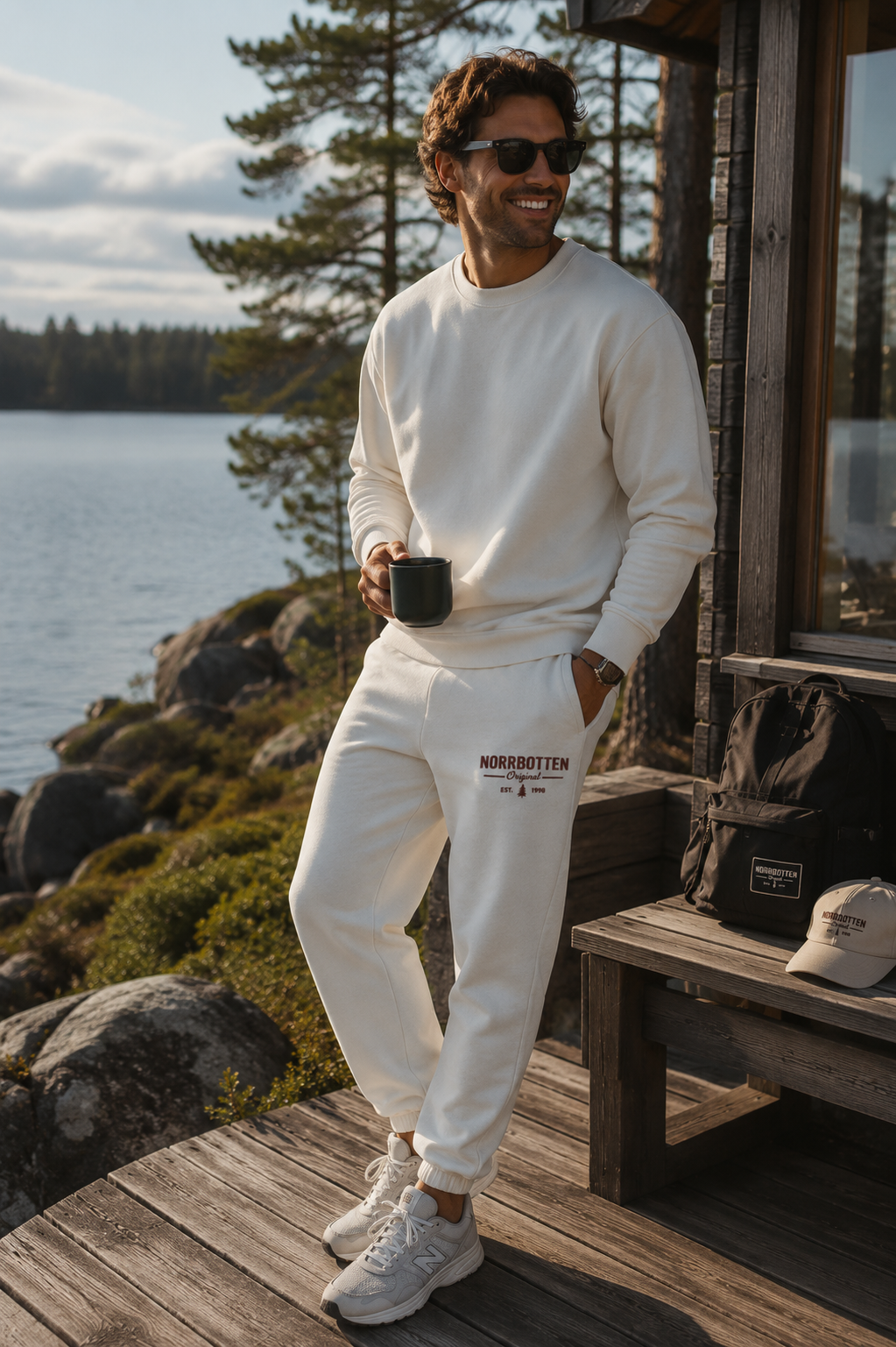 Norrbotten Sweatpants –vit